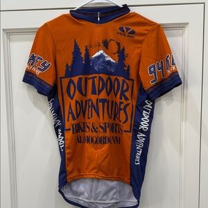 Voler Orange/Blue Cycling Jersey. Outdoor Adventures Bike & Sports Design. Small